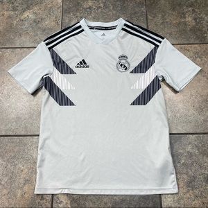 2018/2019 Boy’s Adidas ‘Climalite Real Madrid Soccer Jersey Size Large